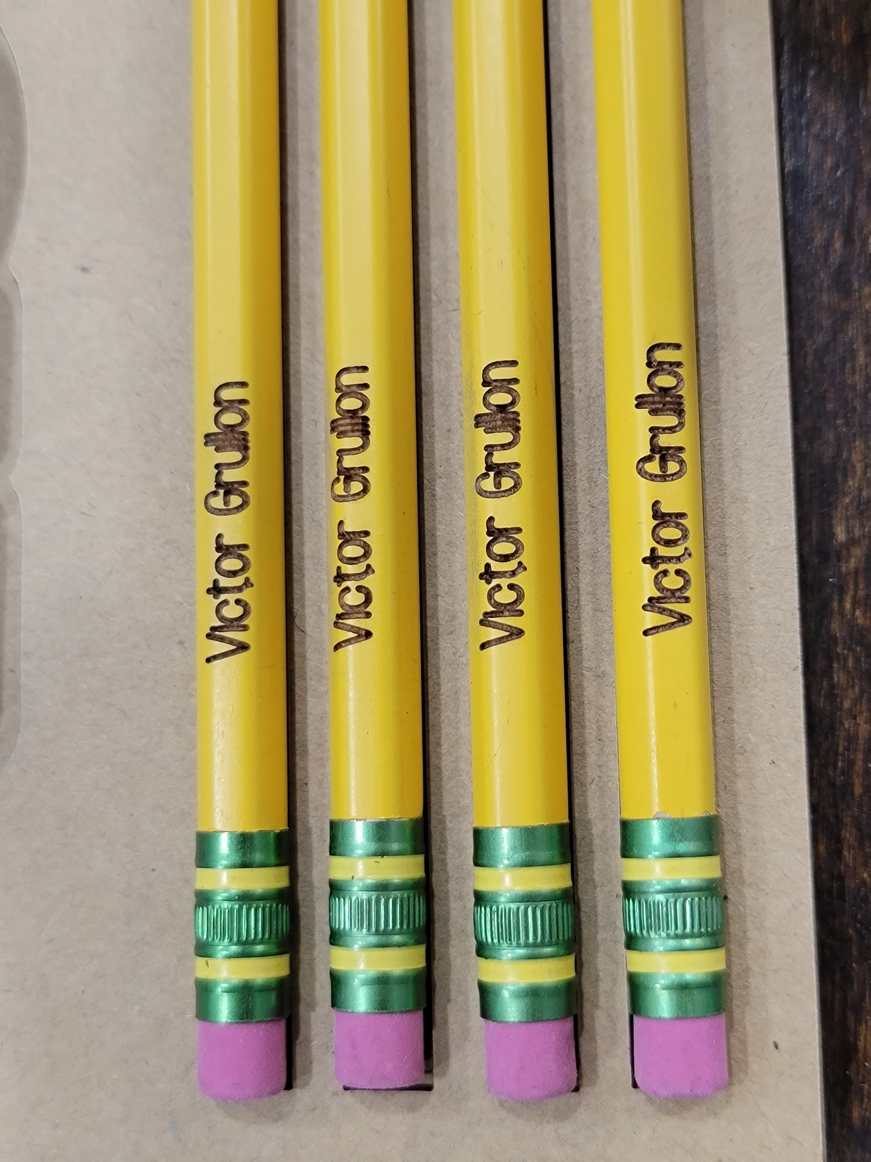 6 or 12 Custom Ticonderoga #2 pencils